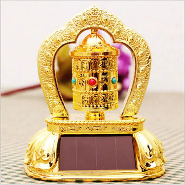 Solar Energy Spinning Tibetan Prayer Wheel YourSoulPlace.com